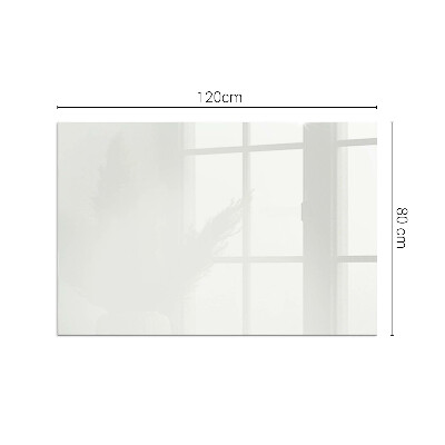 Plaque de sol en verre pour poêle Couleur ivoire
