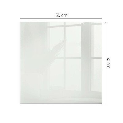Plaque de sol en verre pour poêle Couleur ivoire