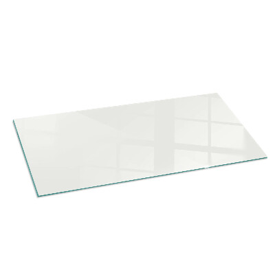 Plaque de sol en verre pour poêle Couleur ivoire