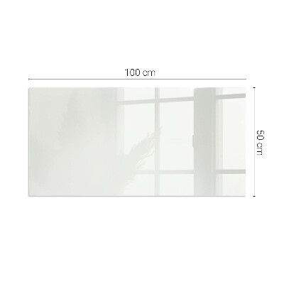 Plaque de sol en verre pour poêle Couleur ivoire