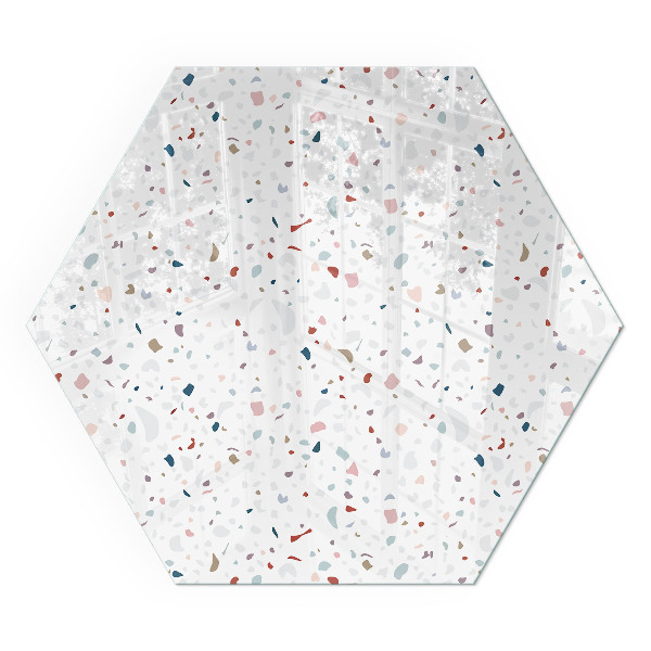 Vitre sous poêle à bois hexagonal Des microformes en subtile harmonie