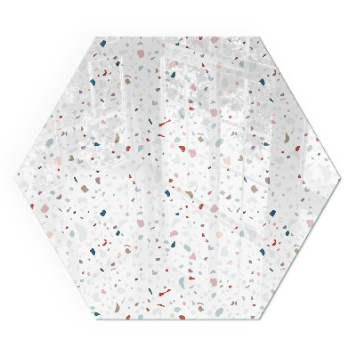 Vitre sous poêle à bois hexagonal Des microformes en subtile harmonie