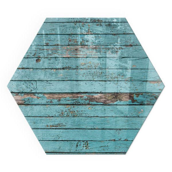 Vitre sous poêle à bois hexagonal Esthétique rustique des planches du produit