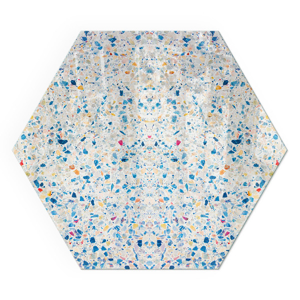 Vitre sous poêle à bois hexagonal Design moderne avec structure