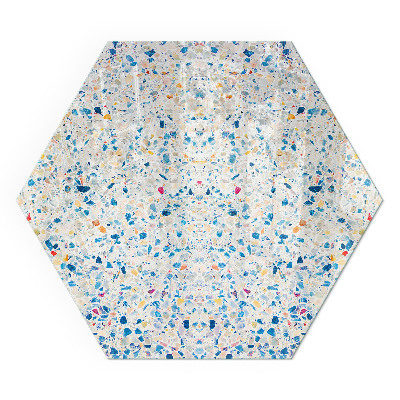 Vitre sous poêle à bois hexagonal Design moderne avec structure