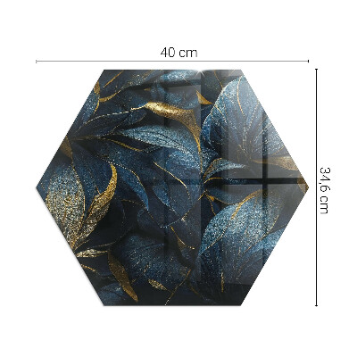 Verre sous poêle à bois hexagonal Feuilles chics disposées selon un motif