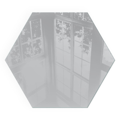 Vitre sous poêle à bois hexagonal Couleur gris clair