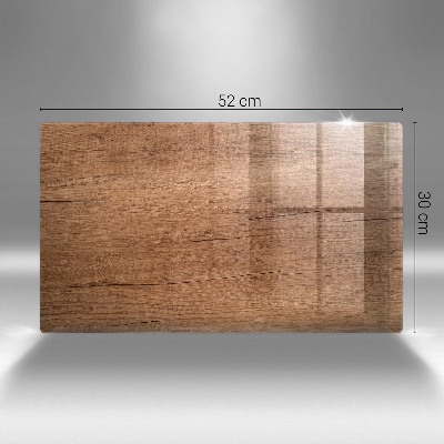 Dessous de bougie rectangulaire Texture du bois