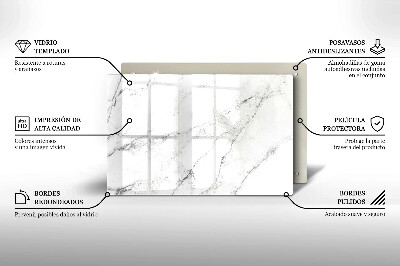 Dessous de bougie rectangulaire Texture de marbre élégante