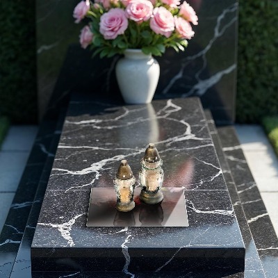 Dessous de bougie rectangulaire Planche en bois foncé