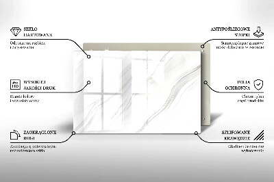 Dessous de bougie rectangulaire Marbre délicat