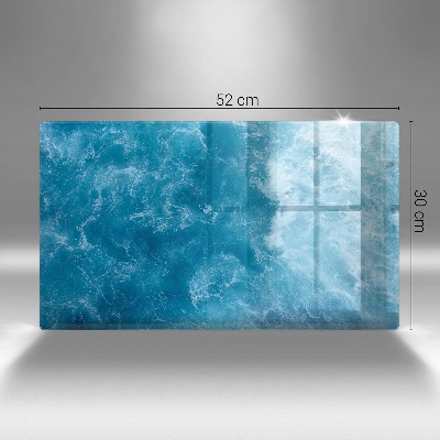 Dessous de bougie rectangulaire Eau bleue