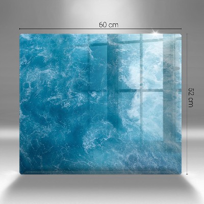 Dessous de bougie rectangulaire Eau bleue