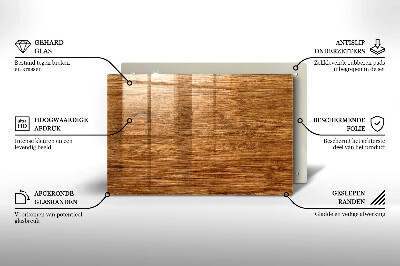 Dessous de bougie rectangulaire Texture de planche de bois