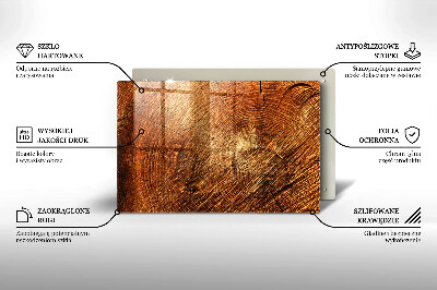 Dessous de bougie rectangulaire Cernes des arbres