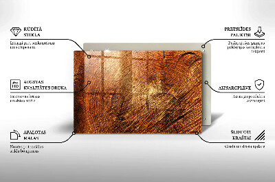 Dessous de bougie rectangulaire Cernes des arbres