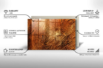 Dessous de bougie rectangulaire Cernes des arbres
