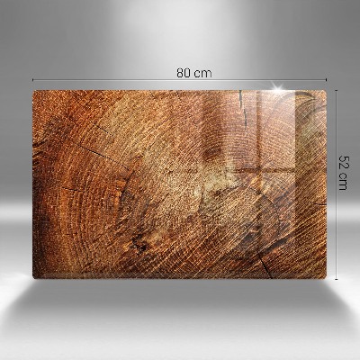 Dessous de bougie rectangulaire Cernes des arbres
