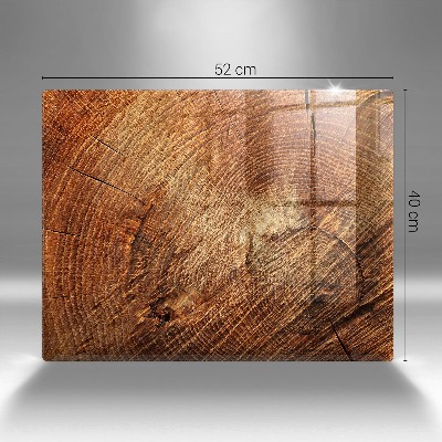 Dessous de bougie rectangulaire Cernes des arbres