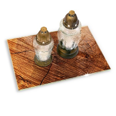 Dessous de bougie rectangulaire Structure en bois