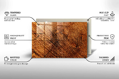 Dessous de bougie rectangulaire Structure en bois