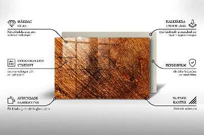 Dessous de bougie rectangulaire Structure en bois