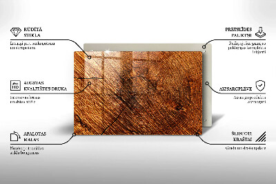 Dessous de bougie rectangulaire Structure en bois