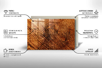 Dessous de bougie rectangulaire Structure en bois