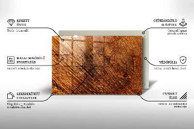 Dessous de bougie rectangulaire Structure en bois