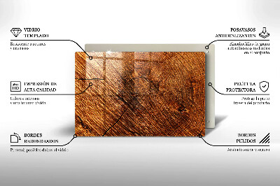 Dessous de bougie rectangulaire Structure en bois