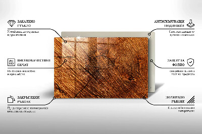 Dessous de bougie rectangulaire Structure en bois