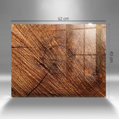 Dessous de bougie rectangulaire Structure en bois