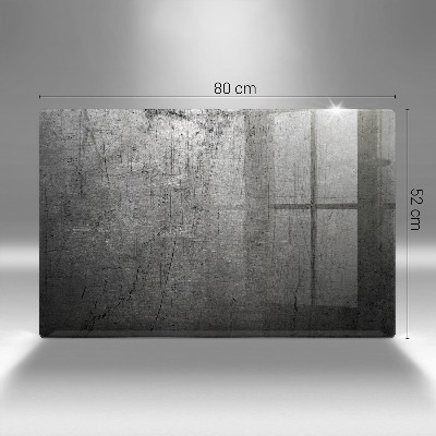 Dessous de bougie rectangulaire Texture métallique