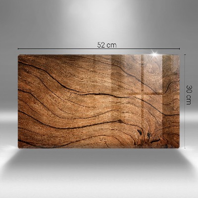 Dessous de bougie rectangulaire Texture de planche de bois