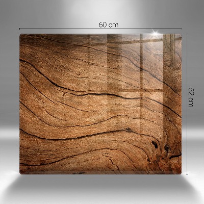 Dessous de bougie rectangulaire Texture de planche de bois