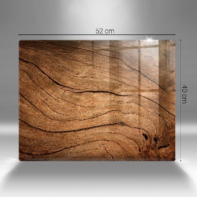 Dessous de bougie rectangulaire Texture de planche de bois
