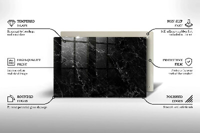 Dessous de bougie rectangulaire Marbre élégant