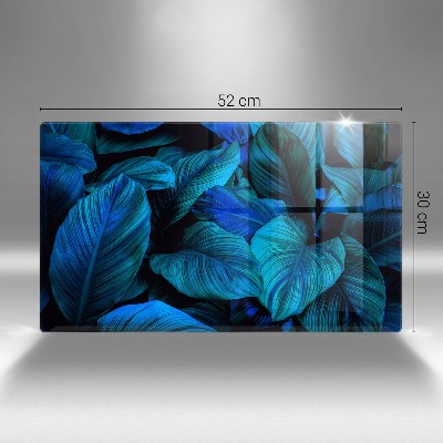 Dessous de bougie rectangulaire Feuilles de végétation de la jungle