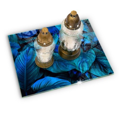 Dessous de bougie rectangulaire Feuilles de végétation de la jungle