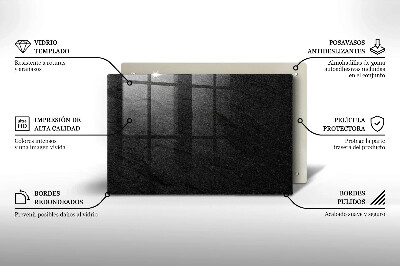 Dessous de bougie rectangulaire Texture de pierre