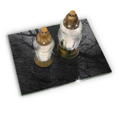 Dessous de bougie rectangulaire Texture de pierre