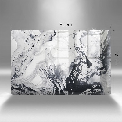 Dessous de bougie rectangulaire Abstraction d'encre