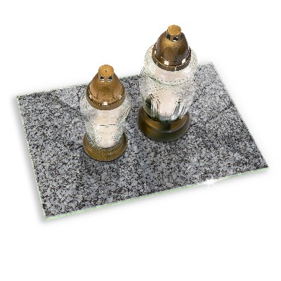 Dessous de bougie rectangulaire Texture de pierre