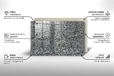 Dessous de bougie rectangulaire Texture de pierre