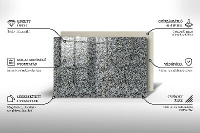 Dessous de bougie rectangulaire Texture de pierre