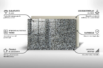 Dessous de bougie rectangulaire Texture de pierre