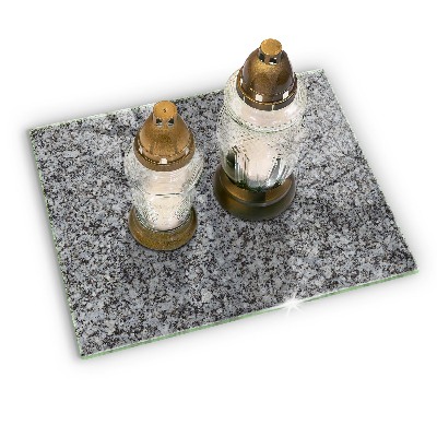 Dessous de bougie rectangulaire Texture de pierre