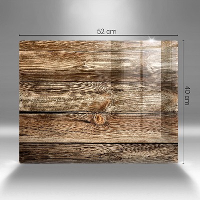 Dessous de bougie rectangulaire Texture de planche de bois