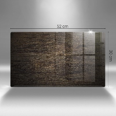 Dessous de bougie rectangulaire Texture de l'écorce du bois