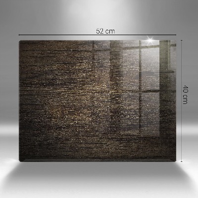 Dessous de bougie rectangulaire Texture de l'écorce du bois
